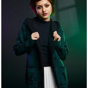 Her Universe Haunted Mansion sherpa cardigan